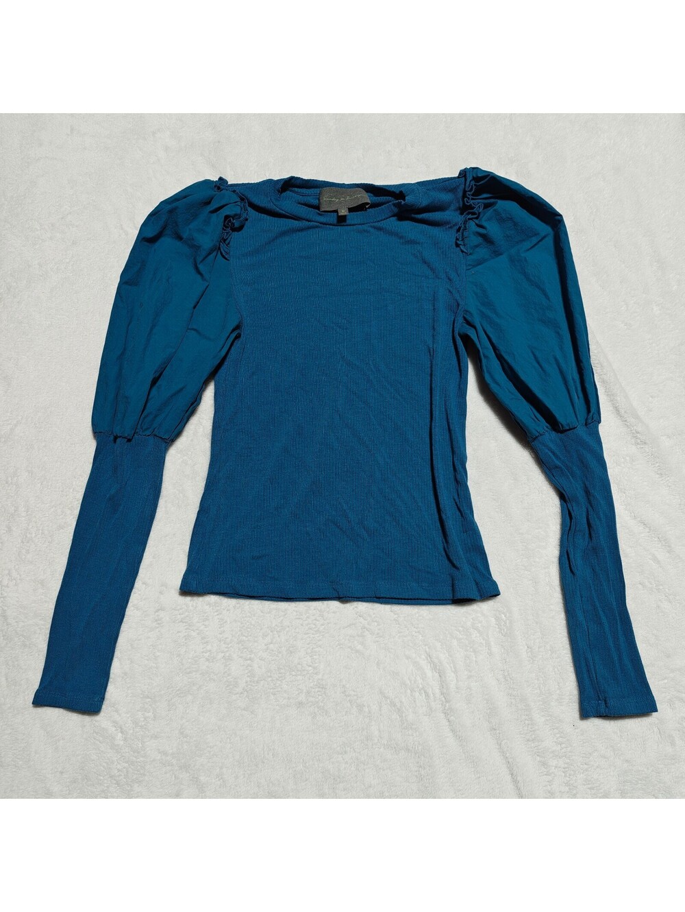 Anthropologie Sunday in Brooklyn Bubble Sleeve Cotton Top